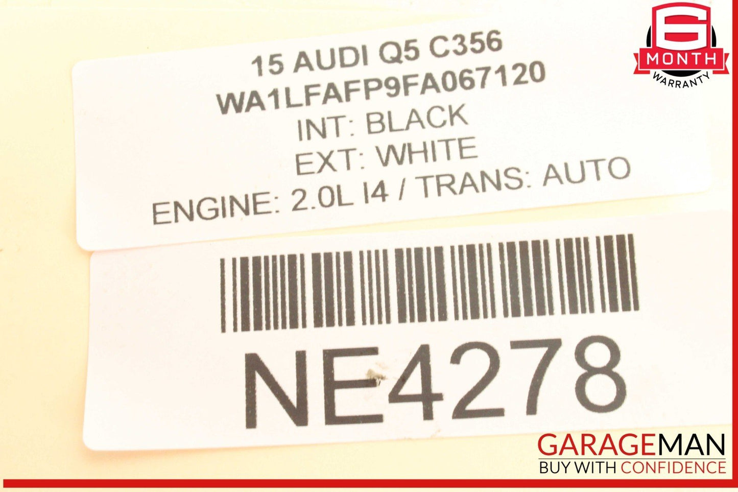 13-17 Audi Q5 2.0L Engine Starter Motor Bosch 12V 06E911021F OEM