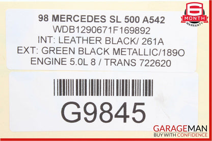 94-02 Mercedes R129 SL500 Front Right Side Door Lock Latch Actuator Assembly OEM