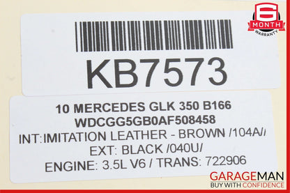 10-12 Mercedes X204 GLK350 Floor Gear Selector Shifter 2042676124 OEM