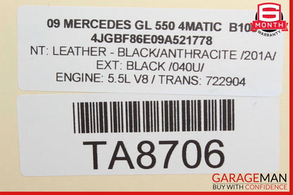 06-13 Mercedes X164 GL550 4MATIC Front Right Exterior Door Handle Keyless Go OEM