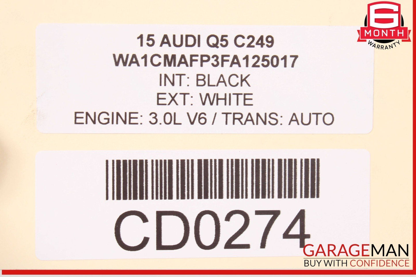 09-17 Audi Q5 A4 A5 S4 S5 Engine Turbo Air Intercooler 8K0145805G OEM