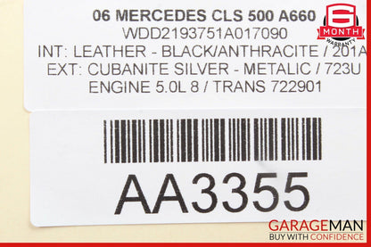 06-10 Mercedes CLS500 E55 AMG Rear Overhead Dome Light Reading Map 2118202001