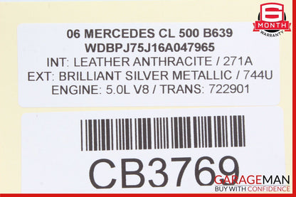 00-06 Mercedes W220 S500 CL500 S55 AMG RWD Front Left Side Lower Control Arm OEM