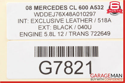 07-13 Mercedes W216 CL550 CL600 Rear Right & Left Side Door Tweeter Speaker Set