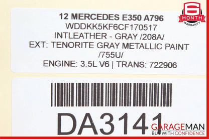 10-16 Mercedes W212 E350 Rear Right Side Door Control Module 2129004006 OEM