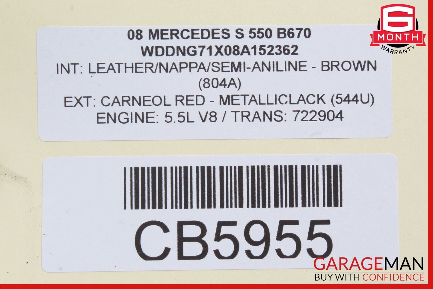 07-14 Mercedes S550 CL600 CL550 RWD Front Right Side Lower Control Arm