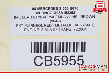 07-14 Mercedes S550 CL600 CL550 RWD Front Right Side Lower Control Arm