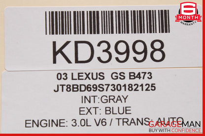 00-05 Lexus GS300 Rear Left Driver Side Door Sound Speaker OEM