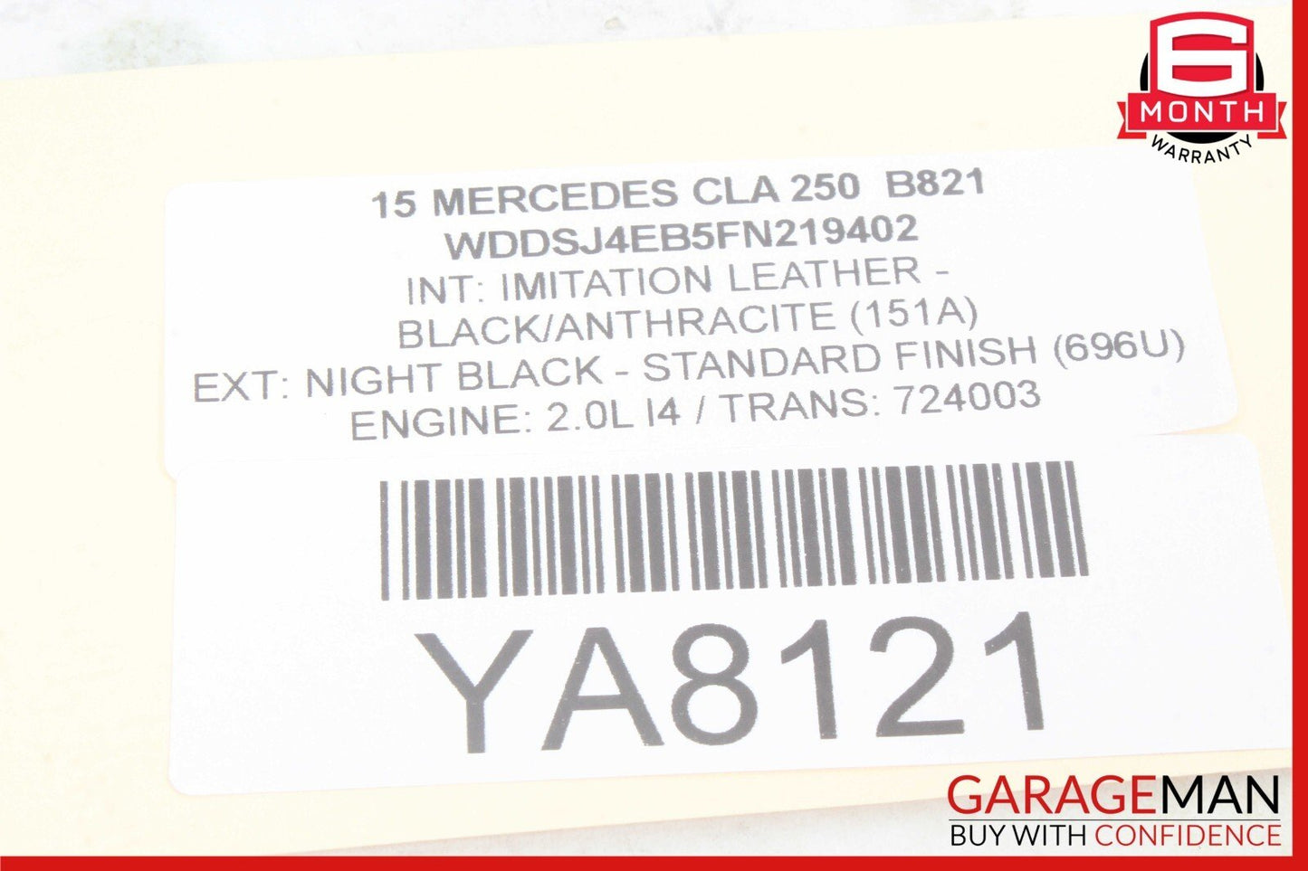 14-19 Mercedes W117 CLA250 Front Left Side Exterior Door Handle Keyless Go OEM