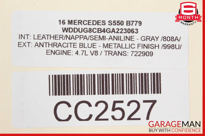 14-20 Mercedes W222 S550 S560 AMG Rear Bumper Lower Valance Diffuser Trim OEM