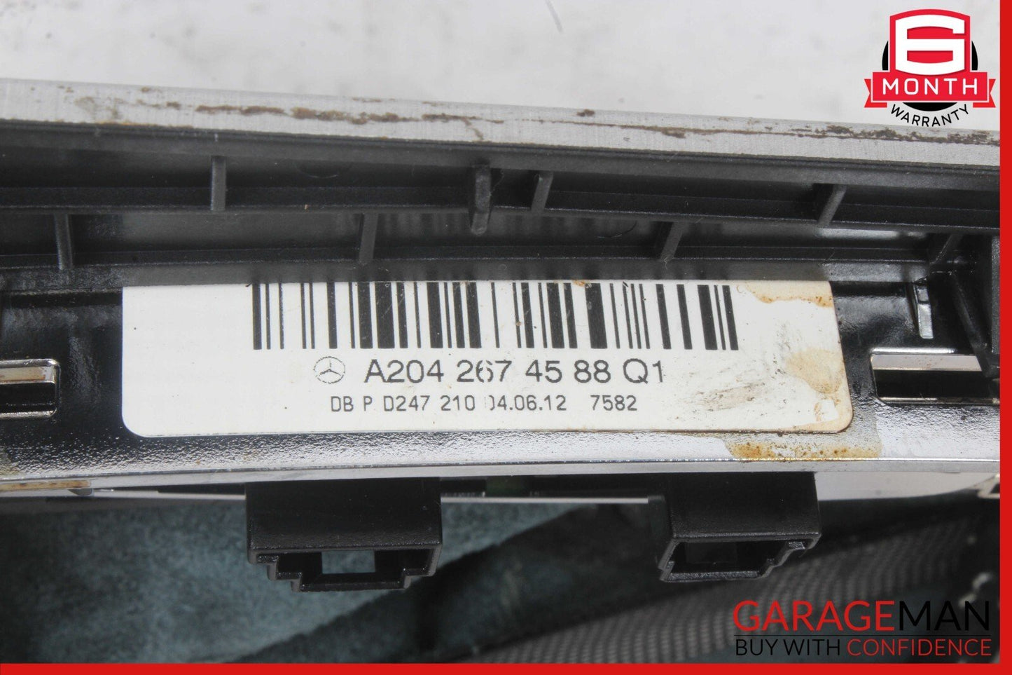 12-14 Mercedes W204 C250 Gear Shift Selector Indicator Knob Boot Assembly OEM