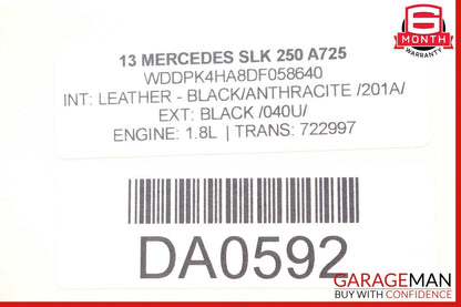 12-16 Mercedes R172 SLK250 Rear Center Package Cover Trim Cushion Black