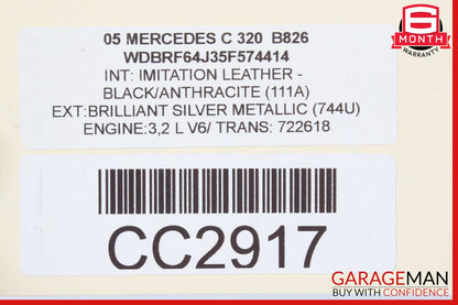 05-09 Mercedes C320 CLK350 Engine Cooling Radiator AC A/C Condenser Assembly
