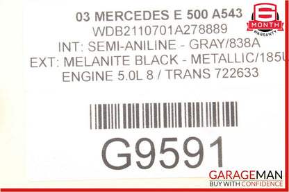 03-06 Mercedes W211 E320 E350 E500 Front Left Driver Door Control Module Unit