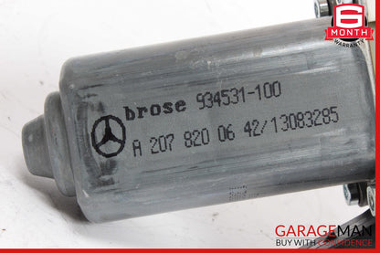 10-20 Mercedes W207 E350 Front Right Window Regulator Motor 2078200642 OEM