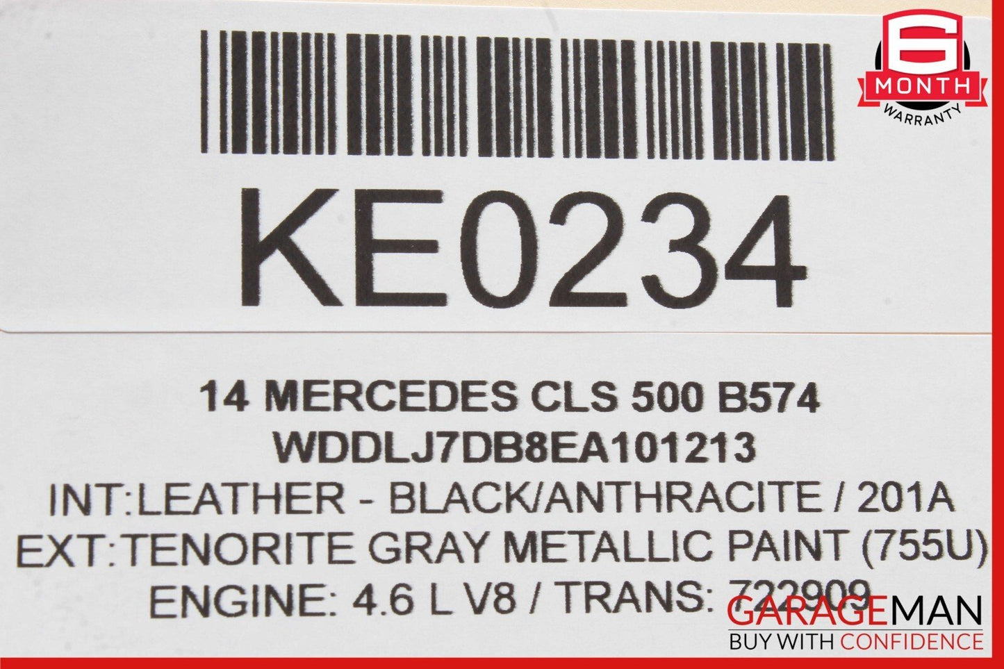 10-20 Mercedes W218 CLS500 Front Left Window Regulator Motor 2078200642 OEM