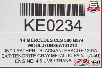 10-20 Mercedes W218 CLS500 Front Left Window Regulator Motor 2078200642 OEM