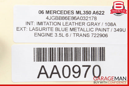 06-12 Mercedes ML350 GL450 Front Left Side Exterior Door Handle Lazurite Blue