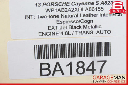 11-18 Porsche Cayenne 958 Dash Dashboard Ignition Switch Housing Trim Bezel OEM