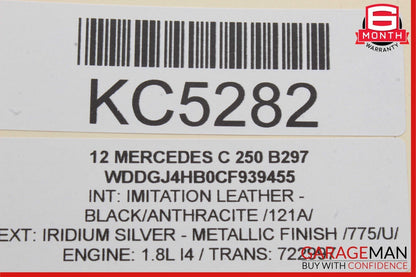 08-14 Mercedes W204 C250 C300 Front Left Side Door Lock Latch Actuator OEM