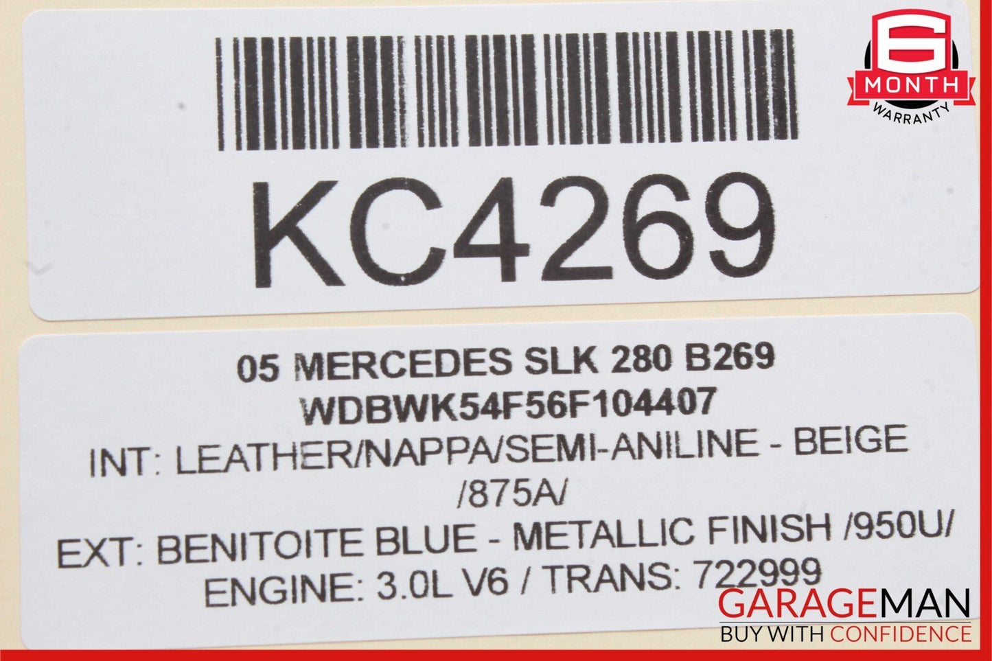 05-11 Mercedes R171 SLK280 Front Left Side Door Window Regulator Motor Unit
