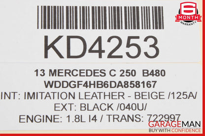 08-18 Mercedes E350 C250 GLK350 C350 Rear Right Side Door Lock Latch Actuator