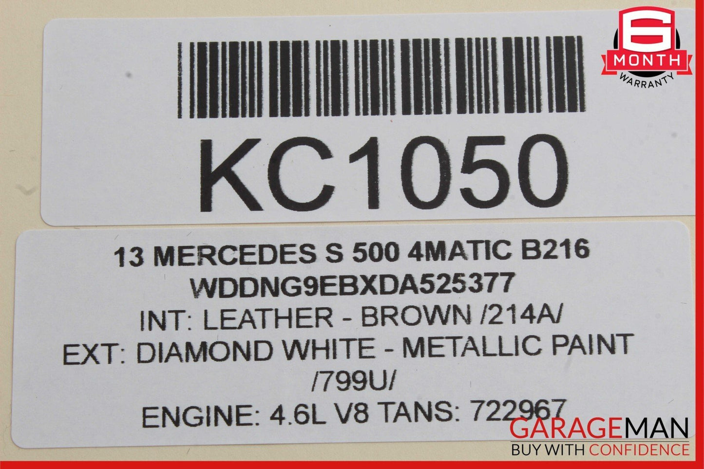 07-13 Mercedes W221 S450 S550 S500 Rear Left Side Door Lock Latch Actuator