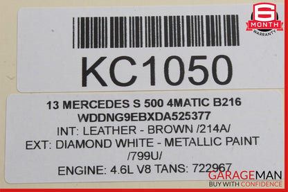 07-13 Mercedes W221 S450 S550 S500 Rear Left Side Door Lock Latch Actuator