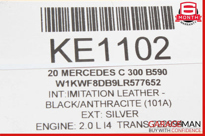 15-20 Mercedes W205 C300 Head Light Headlight Control Switch Trim Assembly Black
