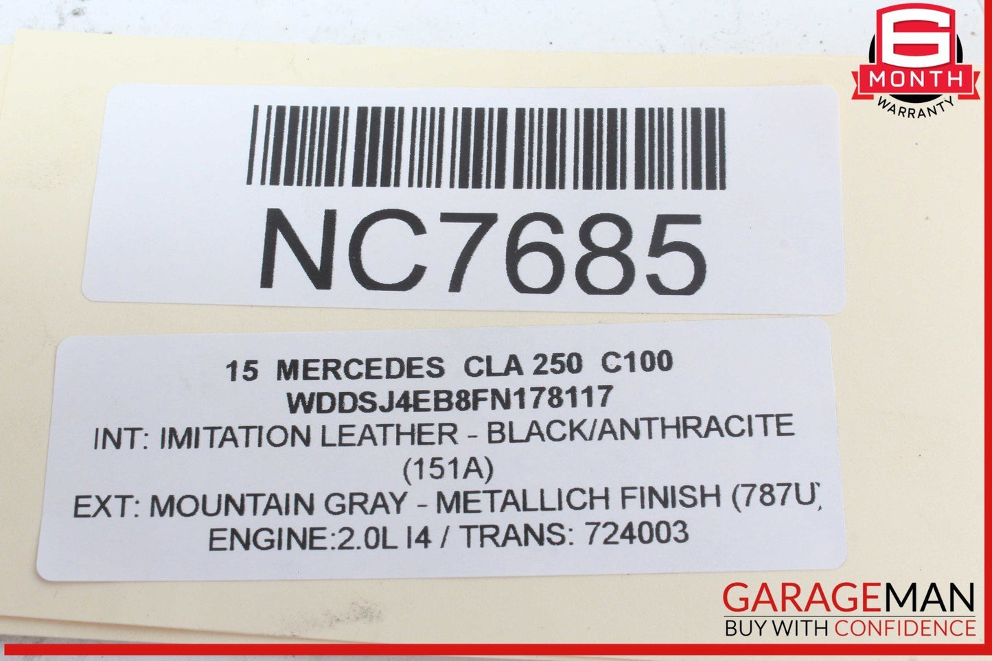 14-19 Mercedes W117 CLA250 Rear Left Side Spindle Knuckle Hub w/ Rotor Disc