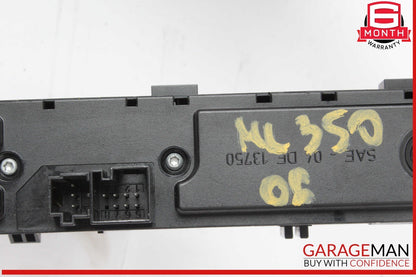 06-12 Mercedes W164 ML350 GL450 Center Console Hazard Control Switch Panel OEM