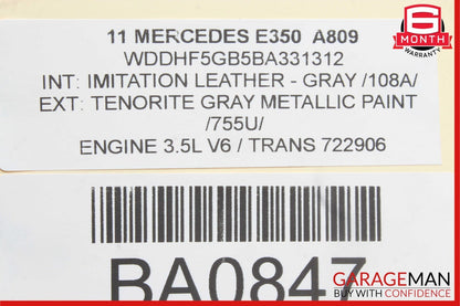 08-18 Mercedes W212 E350 C250 E550 Front Left Door Lock Latch Actuator OEM
