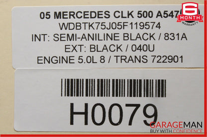 05-09 Mercedes W209 CLK500 Dash Heated Seat ESP Hazard Light Control Switch Wood