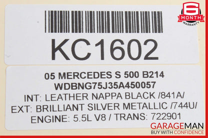 03-06 Mercedes W220 S500 S55 AMG Front Left Driver Side Seat Control Module Unit