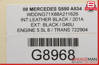 07-14 Mercedes CL600 S550 Electric Power Supply Control Fuse Box Module OEM