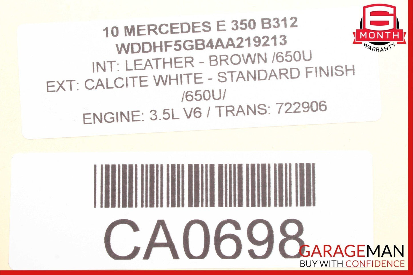 08-16 Mercedes E550 C350 E350 C63 AMG Rear Right Door Latch Lock Actuator