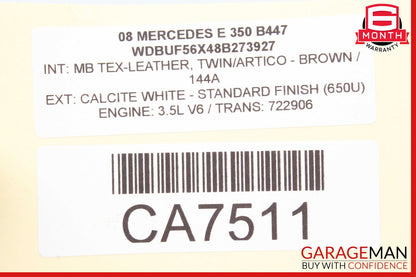 06-13 Mercedes W211 E350 S550 Front Right Engine Timing Chain Cover Plate OEM