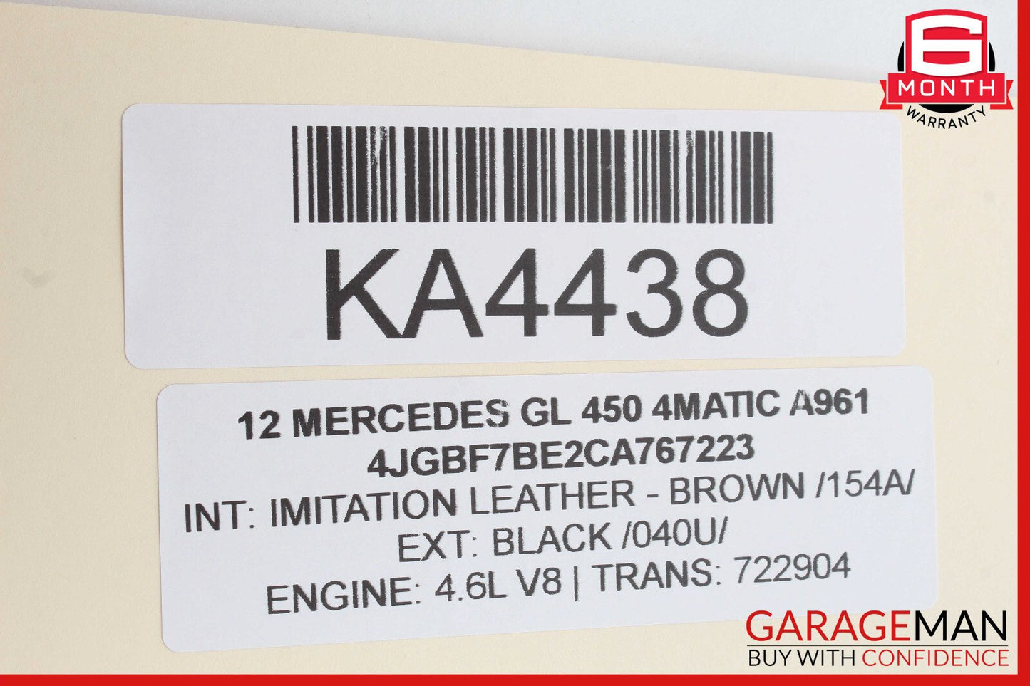 07-16 Mercedes X164 GL450 GL350 GL320 3rd Third Row Seat Motor 1648202342 OEM