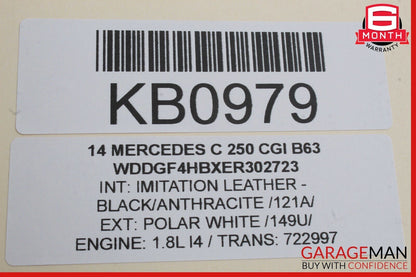 08-14 Mercedes W204 C250 C350 Right Side Exterior Door Handle OEM