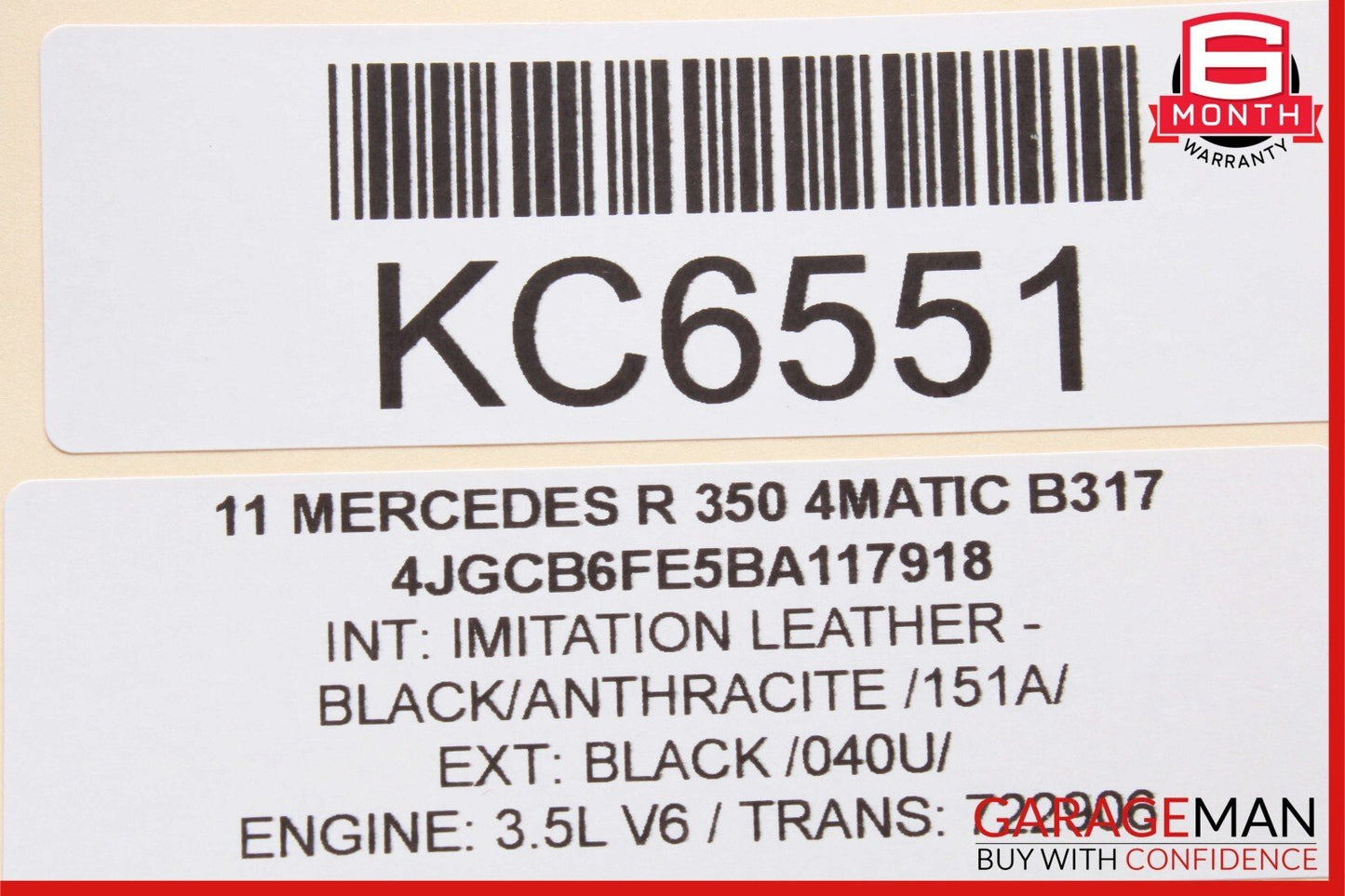 06-13 Mercedes W251 R350 GL450 Front Right Passenger Side Door Control Module