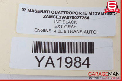 03-08 Maserati Quattroporte M139 Front Right Seatbelt Seat Belt Retractor OEM