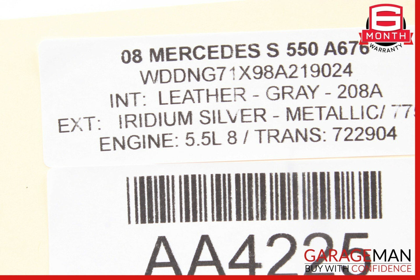 07-13 Mercedes W221 S550 CL550 Front Left Side Dashboard AC A/C Air Vent Trim