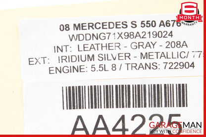 07-13 Mercedes W221 S550 CL550 Front Left Side Dashboard AC A/C Air Vent Trim