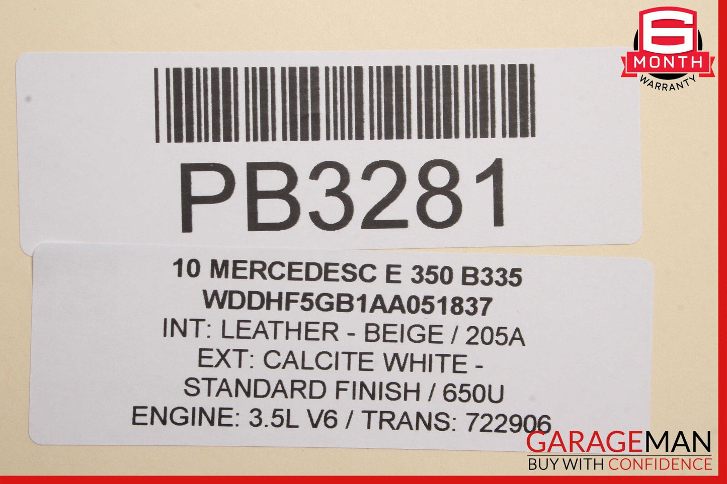 10-13 Mercedes W212 E350 E550 Front Left Driver Side Interior Door Panel OEM