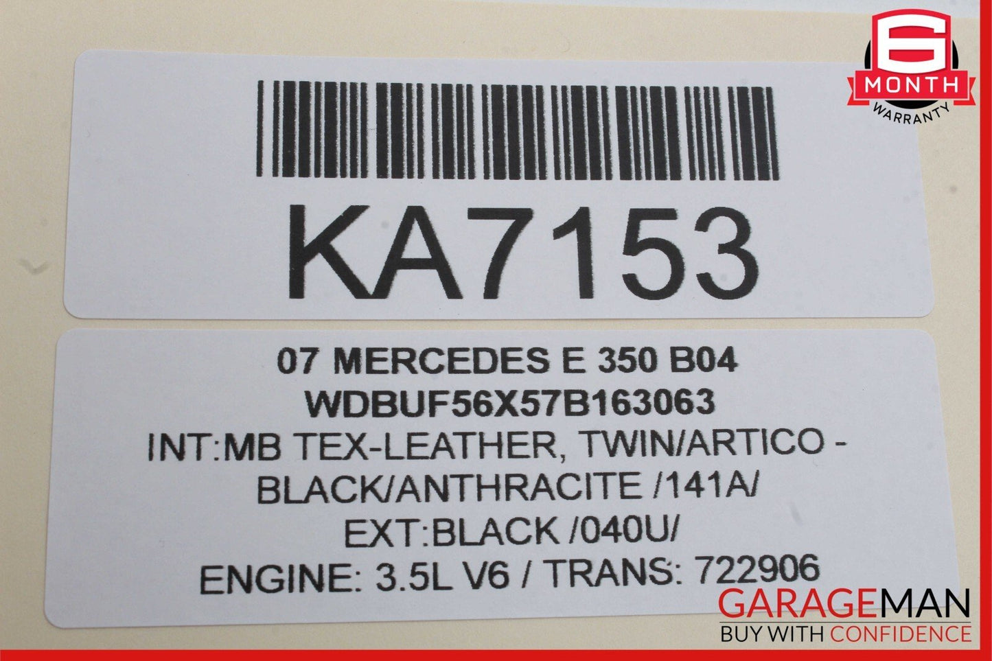 03-09 Mercedes W211 E350 E500 E63 Rear Left Side Door Window Regulator Motor