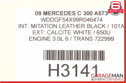 08-14 Mercedes W204 C300 Rear Right Passenger Side Door Controller Module Unit