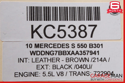 07-13 Mercedes W221 S550 S63 AMG Rear Parking Parktronic Control Module OEM