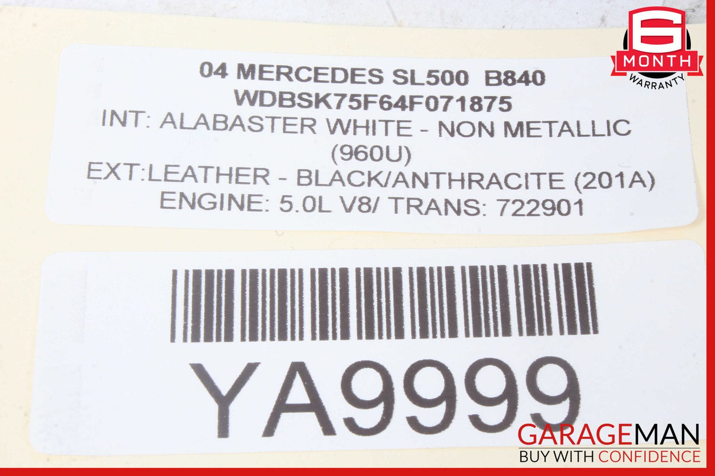 03-08 Mercedes R230 SL500 SL55 AMG Door Audio Speaker Bose Left Driver Side OEM