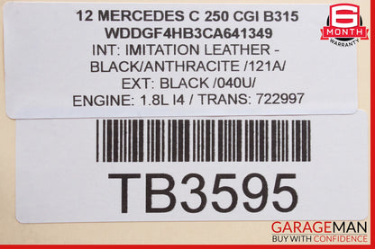 08-14 Mercedes W204 C250 Front Right Side Curved Wishbone Control Arm OEM