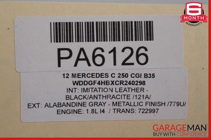 08-14 Mercedes W204 C300 C350 RWD Power Steering Rack & Pinion Assembly